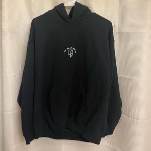 Lonely Ghost hooded sweatshirt - size Large - just missing the hoodie strings